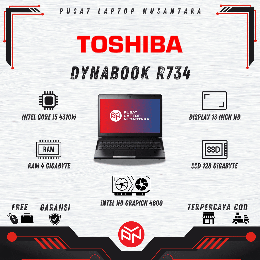 Jual Laptop Toshiba Dynabook R734 | Shopee Indonesia