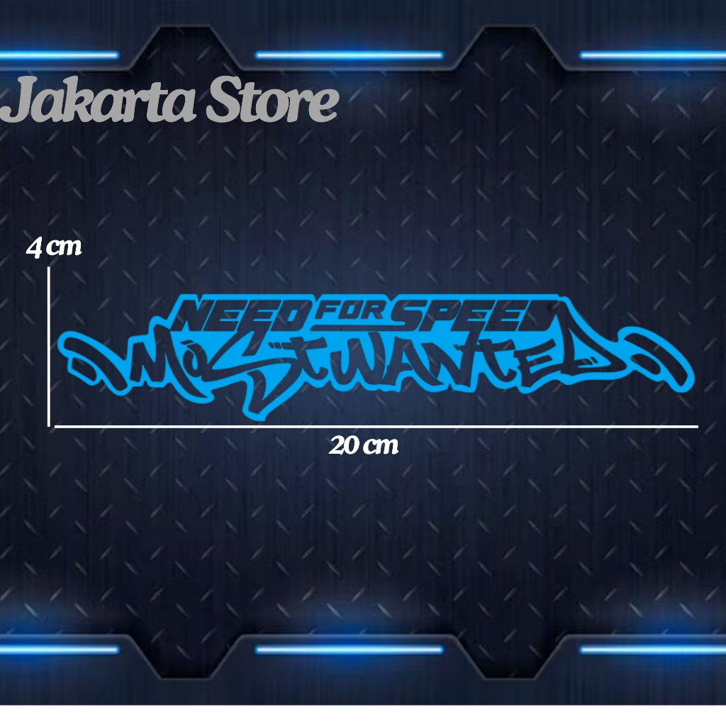 Jual Stiker Sticker Cutting Tulisan NEED FOR SPEED MOST WANTED Stiker ...