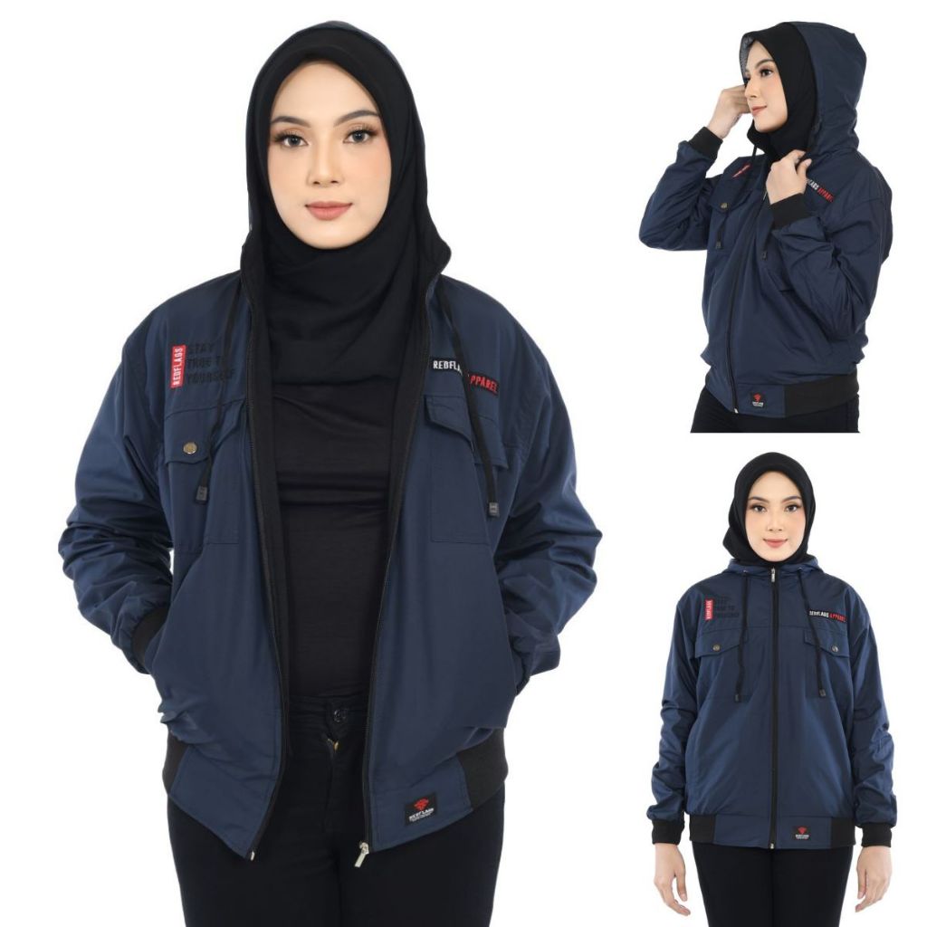 Jual Jaket Parasut Wanita Waterproof M L XL XXL Jaket Gunung