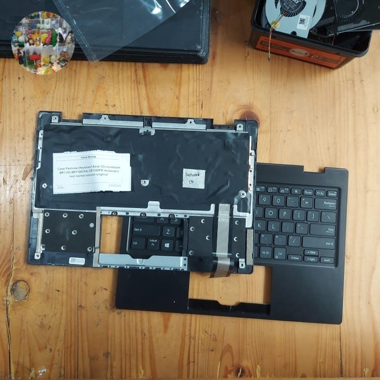 Jual Case Palmrest Keyboard Asus Chromebook BR1100 BR1100CKA CR1100FK ...