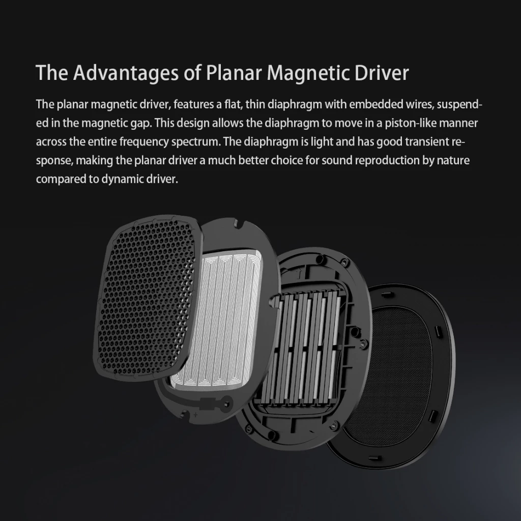 EDIFIER STAX SPIRIT S5 Wireless Planar Magnetic headphone - Hitam