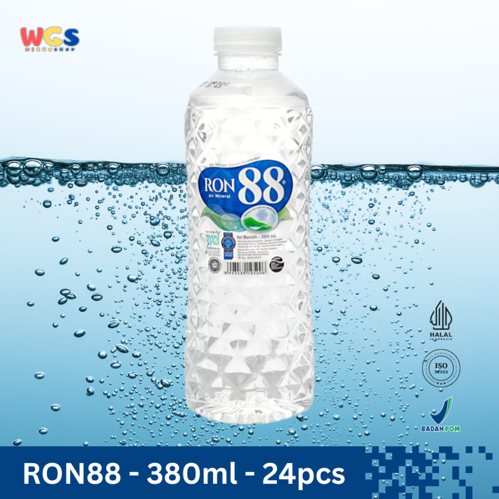 Jual RON88 Air Mineral Botol 380ml (24 pcs) – Air Pegunungan ...
