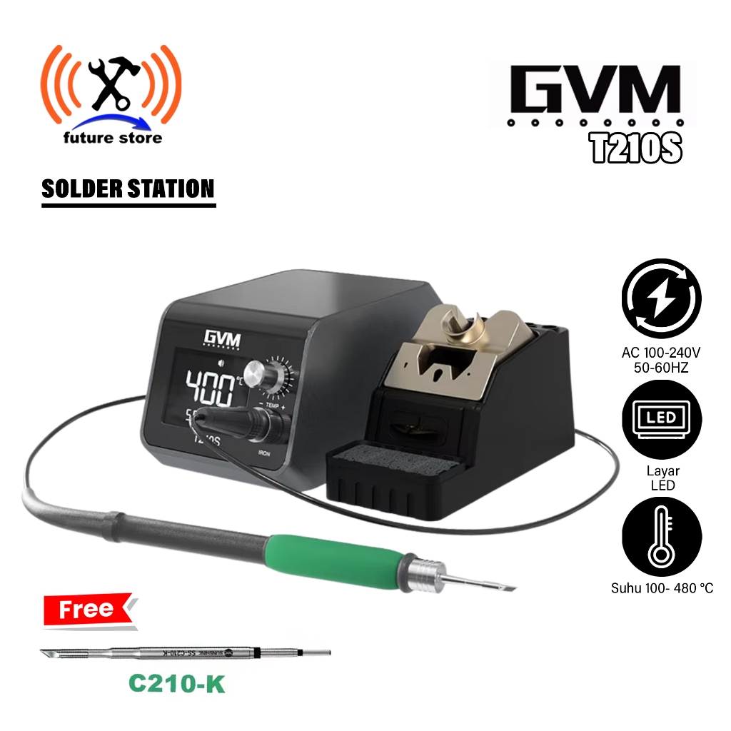 Jual GVM T210S SOLDER STATION ORIGINAL - SOLDER LAYA LED LCD - SOLDER ...