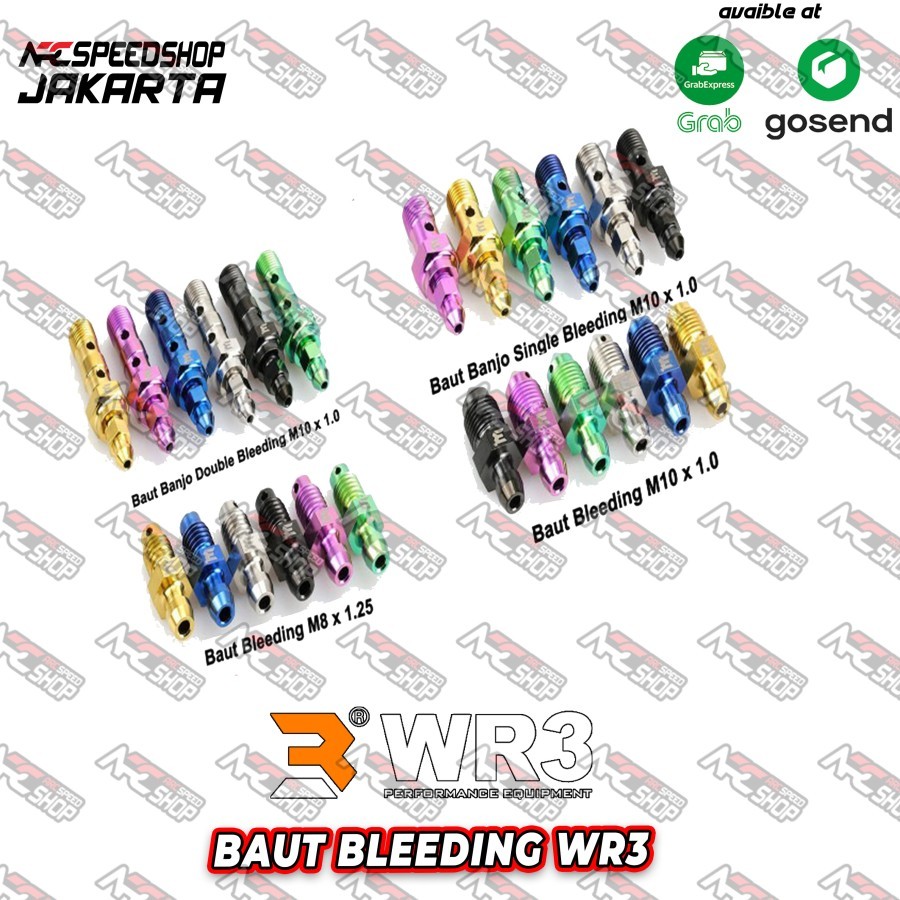 Jual Baut Titanium WR3 Baut Bleeding / Buangan Angin WR3 | Shopee Indonesia