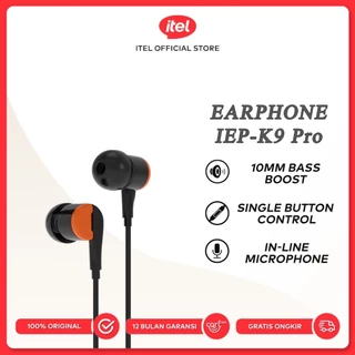 Itel Official Wired Earphone IEP-K9 Pro Super Bass Gaming In Ear Headset Android Original