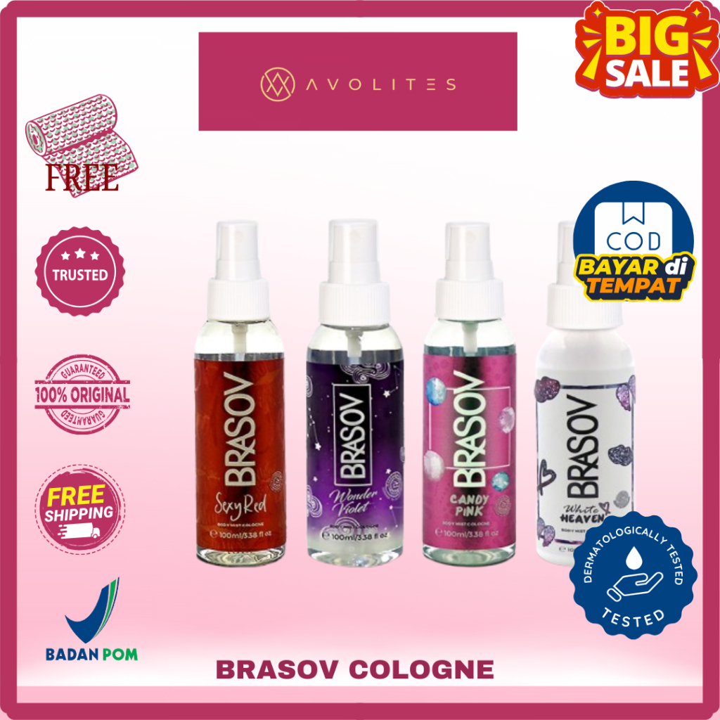 Jual Brasov Body Mist Colonge 100 ml | Shopee Indonesia