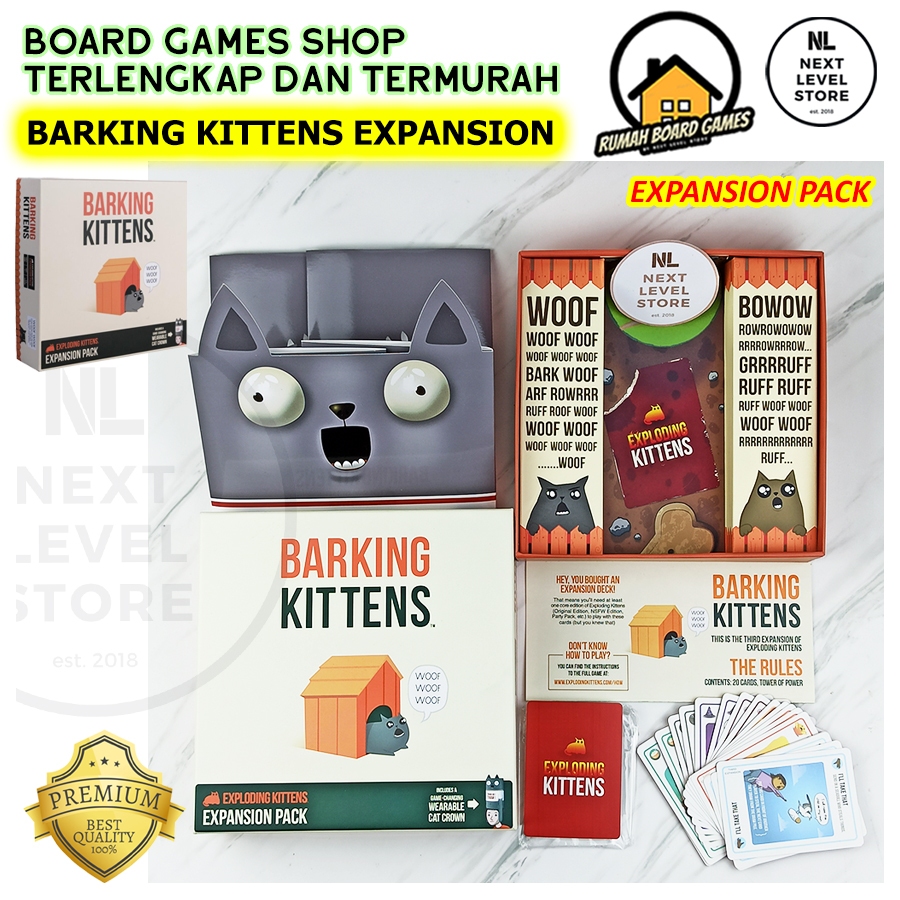 Jual Exploding Kittens Board Games Kitten Card Game Basic Ori NSFW ...