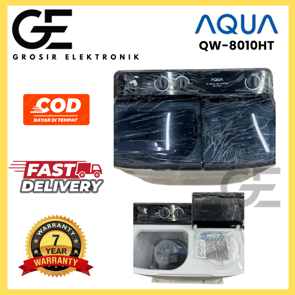 Jual MESIN CUCI AQUA 2 TABUNG QW 8010 HT 8KG GARANSI RESMI | Shopee ...