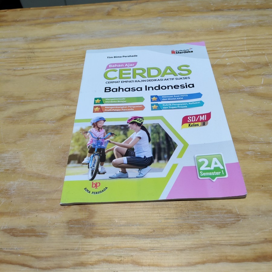 Jual Buku Bahan Ajar Cerdas Bahasa Indonesia 2A Kelas II SD | Shopee ...