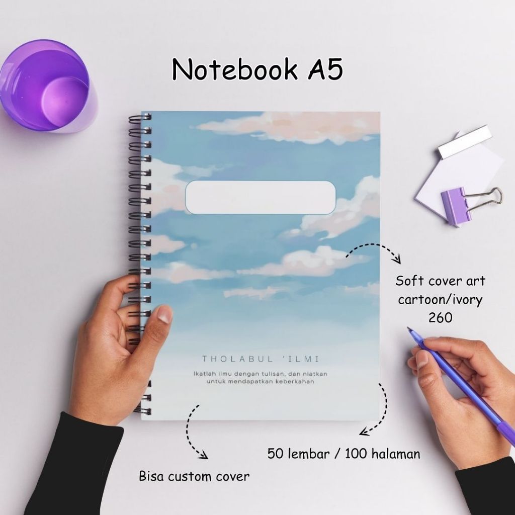 Jual Notebook Custom A5 Buku Catatan Harian Aesthetic Nama dan Foto ...