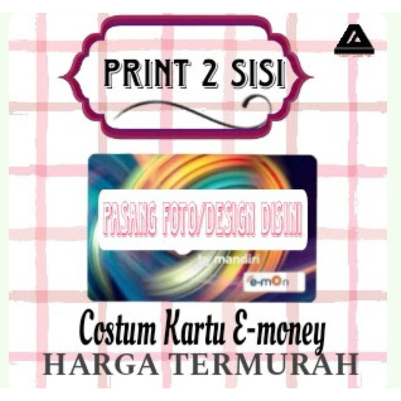 Jual Kartu emoney custom uv print desain dan gambar free / khusus 2 ...
