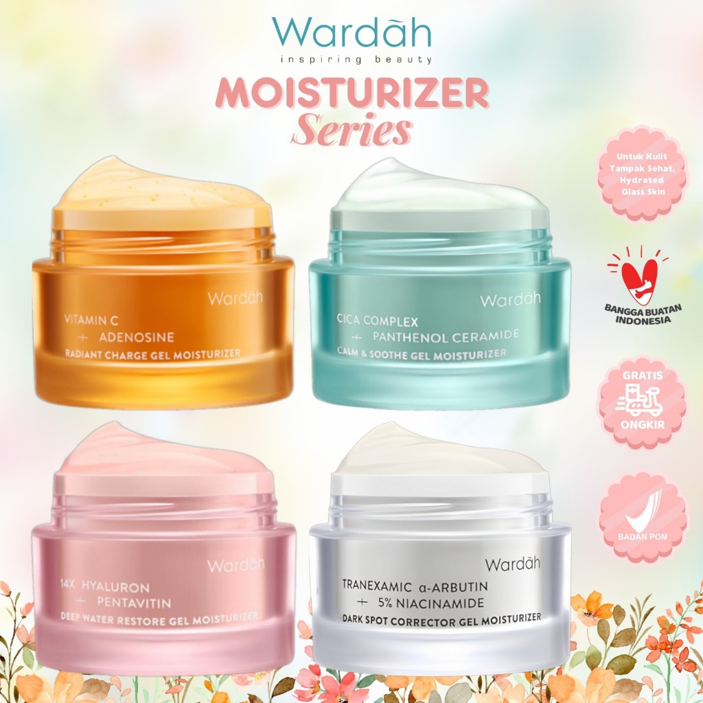Jual WARDAH Gel Moisturizer - Pelembab Wajah | Cica Complex | Vitamin C