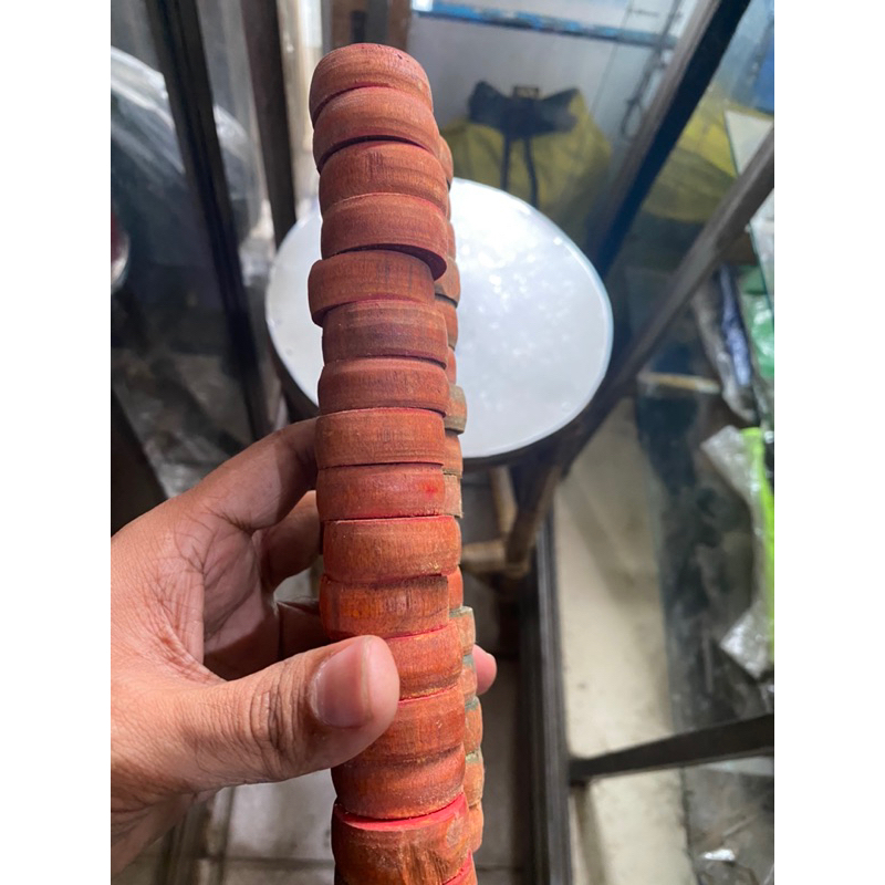 Jual bola karambol trombol biji trombol kayu ori tusso tuso | Shopee ...