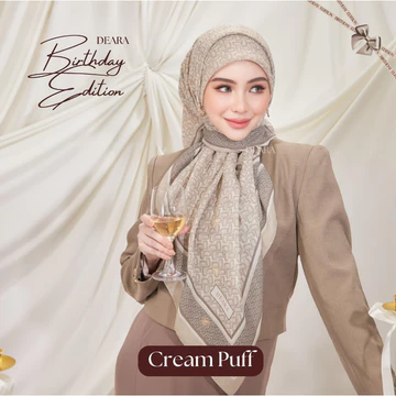 Ready Stok Hijab Segi Empat Premium Deara Birthday Edition Pattern Malaysia (Spesial Lebaran)