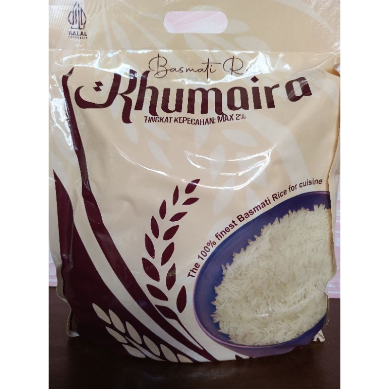 Jual Beras Basmati Khumaira Basmati Rice 5kg | Shopee Indonesia