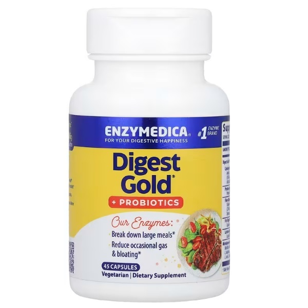 Jual Enzymedica, Digest Gold + Probiotics, 45 Capsules | Shopee Indonesia