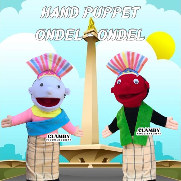 Jual Boneka Muppet Ondel Ondel Boneka Tangan Ventriloquist Mainan ...