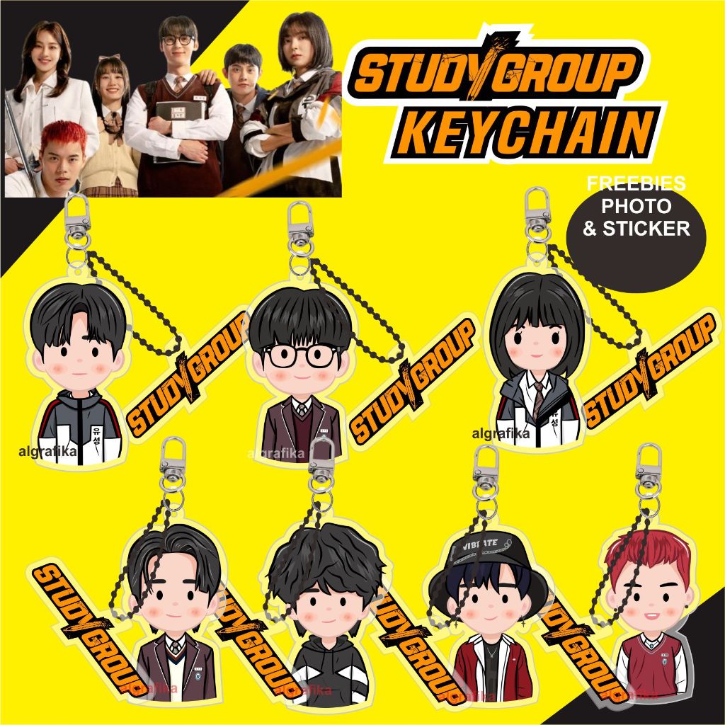 Jual keychain study group kdrama gantungan kunci hwang min hyun ...