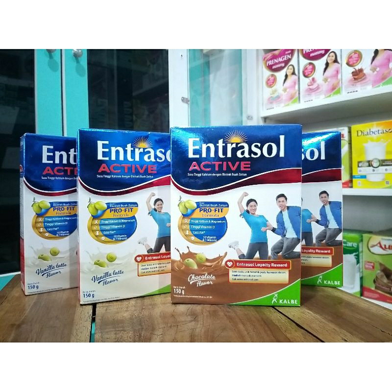 Jual ENTRASOL ACTIVE 150 GR | SUSU KESEHATAN TULANG | Shopee Indonesia