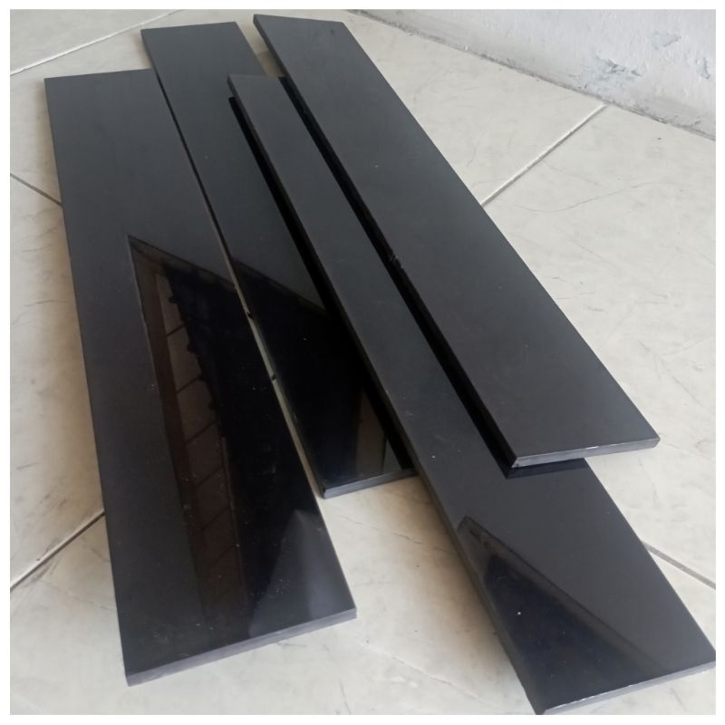 Jual list plint 10x60 hitam polos 10x60 super black | Shopee Indonesia