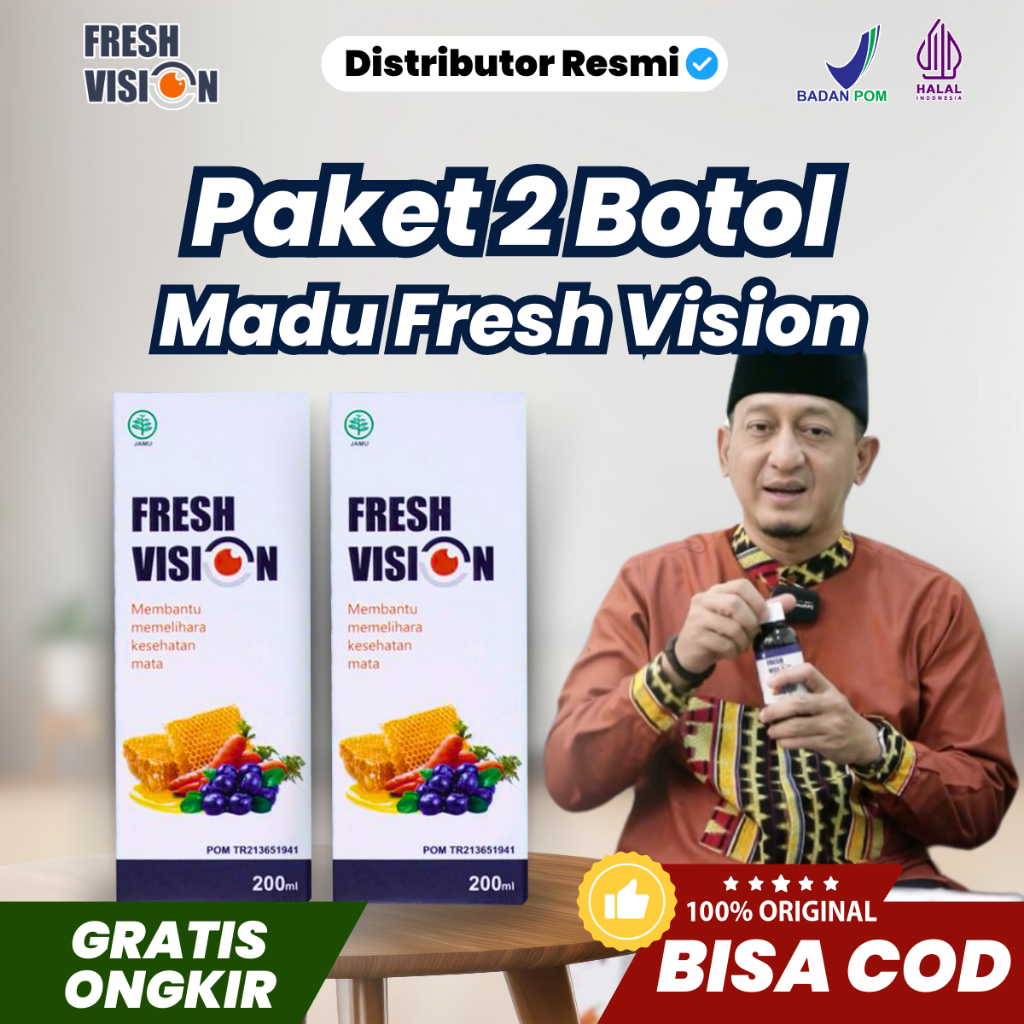 Jual Fresh Vision 2 Botol Original Rahasia Ampuh Pelihara Kesehatan ...