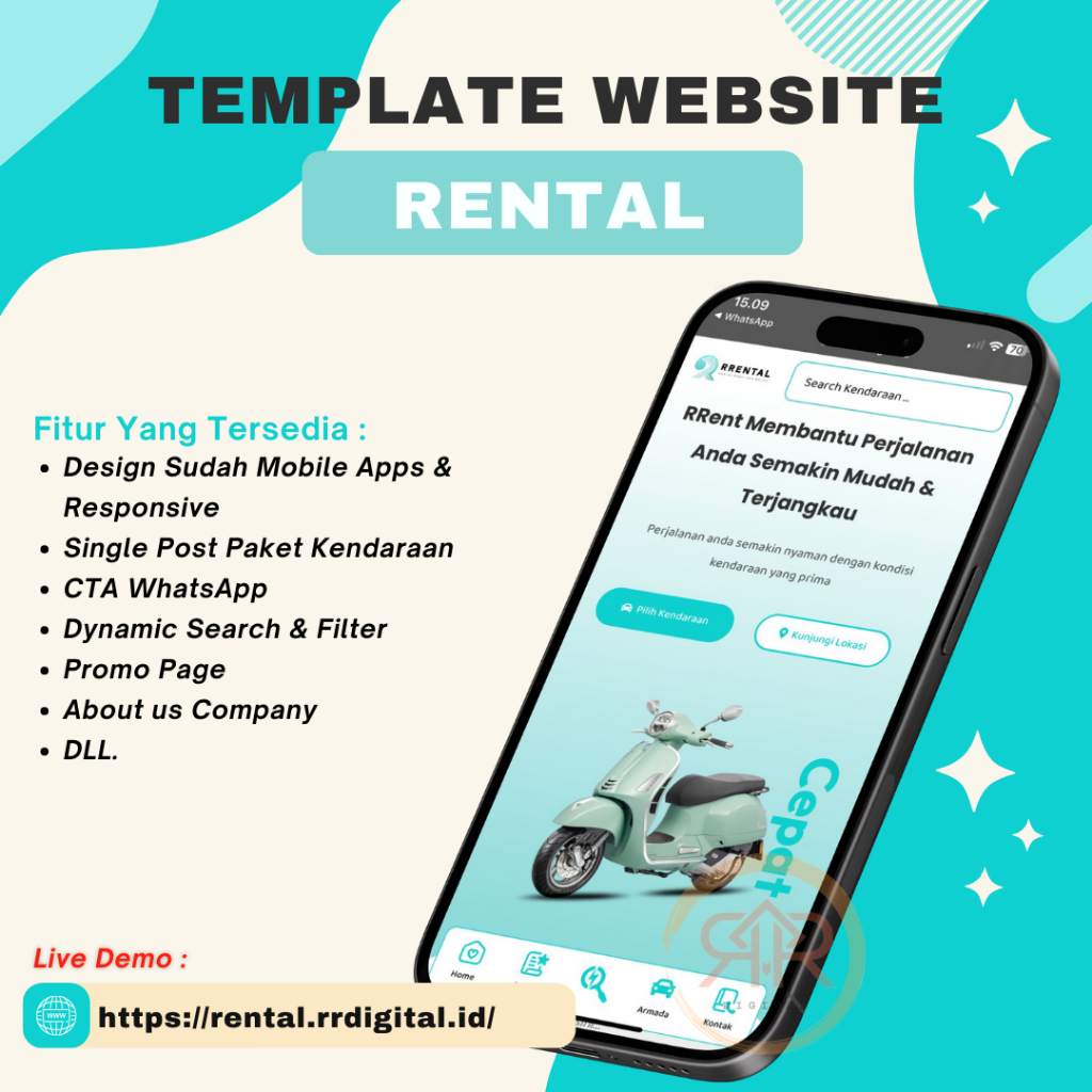 Jual TEMPLATE WEBSITE RENTAL DESIGN MODERN DENGAN WORDPRESS | Shopee ...