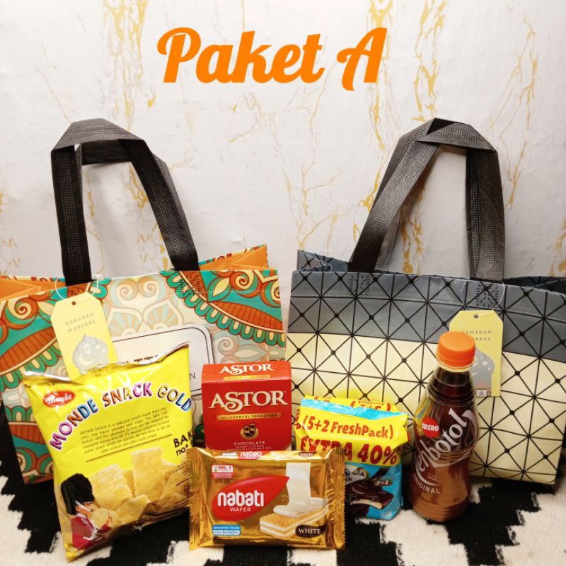 Jual Paket hari raya box paperbag / paket lebaran / paket sembako hemat ...