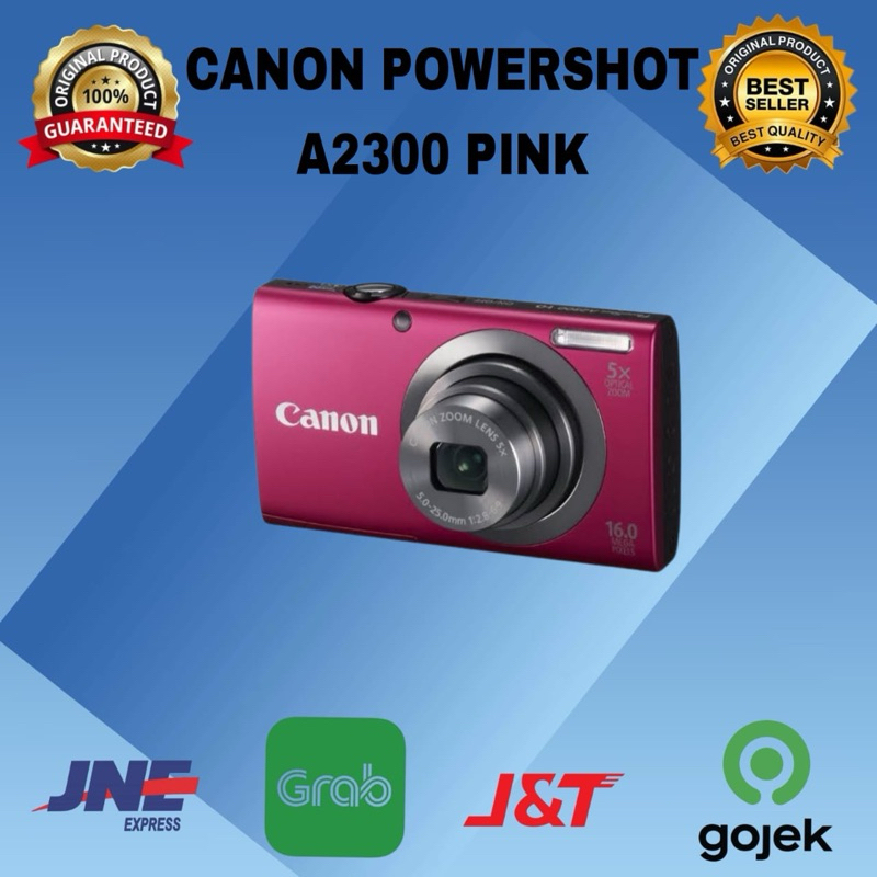 Jual canon powershot A2300 pinkwhite box,camera only Shopee Indonesia