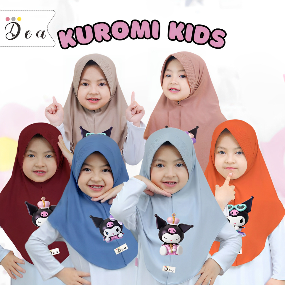 Jual HIJAB INSTAN ANAK KUROMI LABUBU DAILY MUSLIM // HIJAB Bergo PED ...