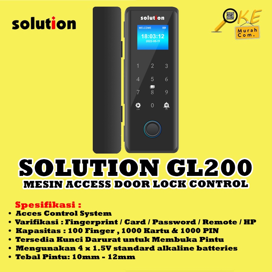 Jual Mesin Access Door Control Solution GL200 / GL-200 Keylock Pintu ...