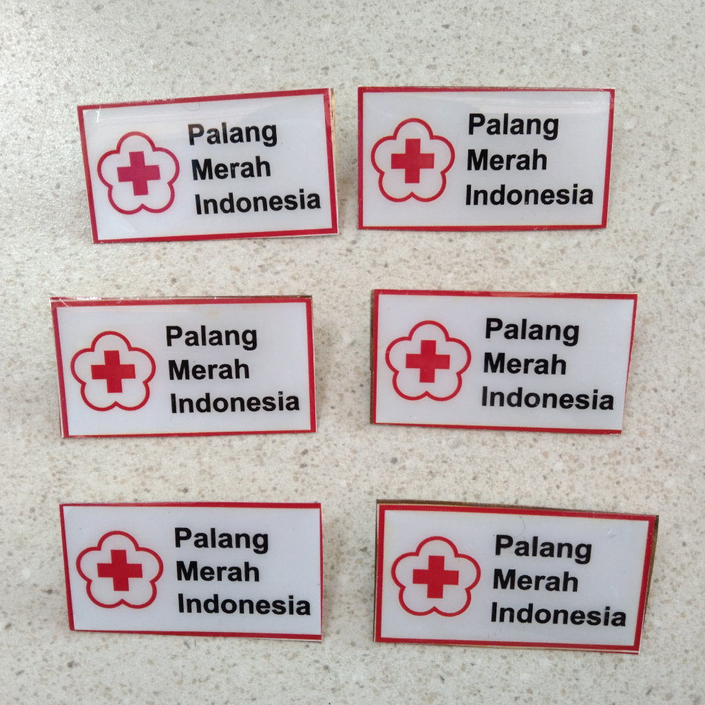 Jual Pin palang merah indonesia pin pmi latar putih bijian | Shopee ...