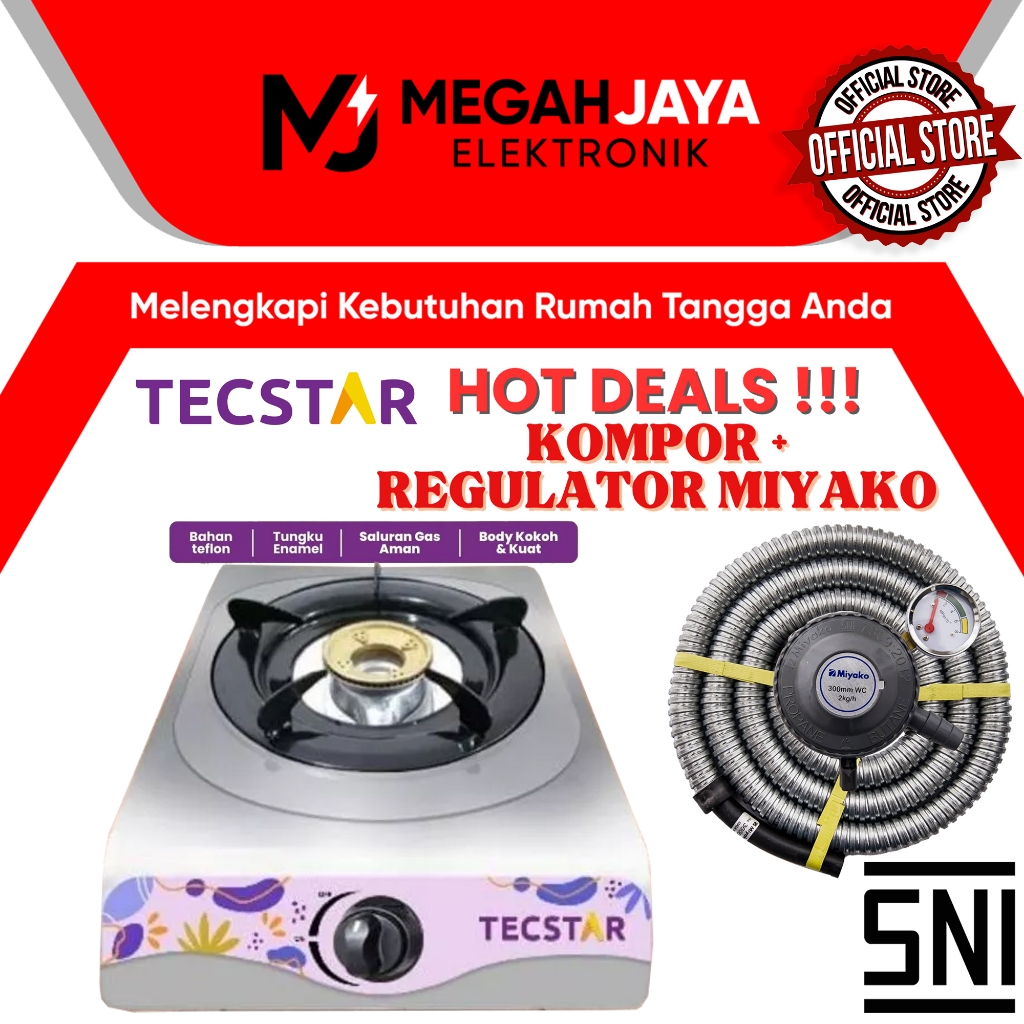 Jual [COD READY] PAKET HEMAT KOMPOR + REGULATOR TECSTAR KOMPOR ...