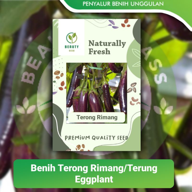 Jual BIJI Benih Terong Ungu RIMANG Repack 30 Bibit Terung Eggplant ...