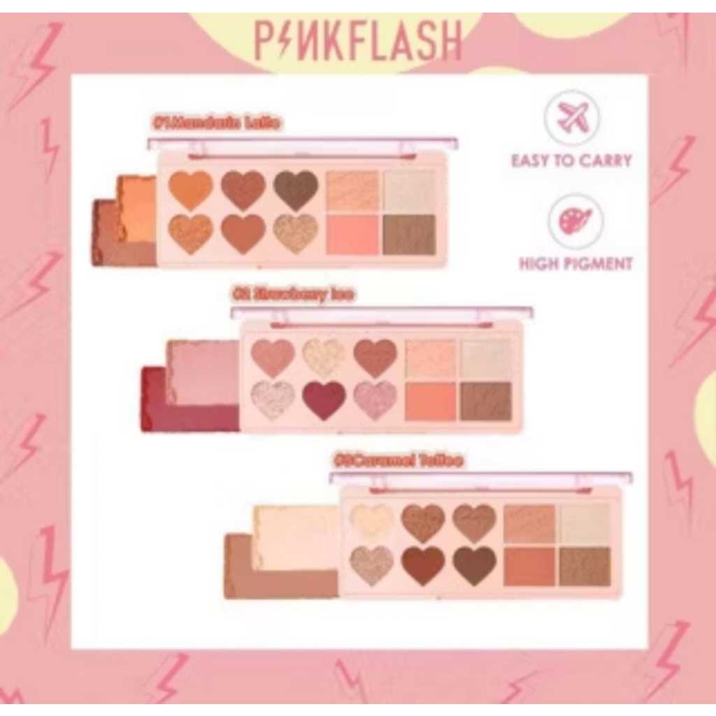 Jual PinkFlash Multi Face Pallete PF-M02 | Eye Shadow Blush Highlighter ...