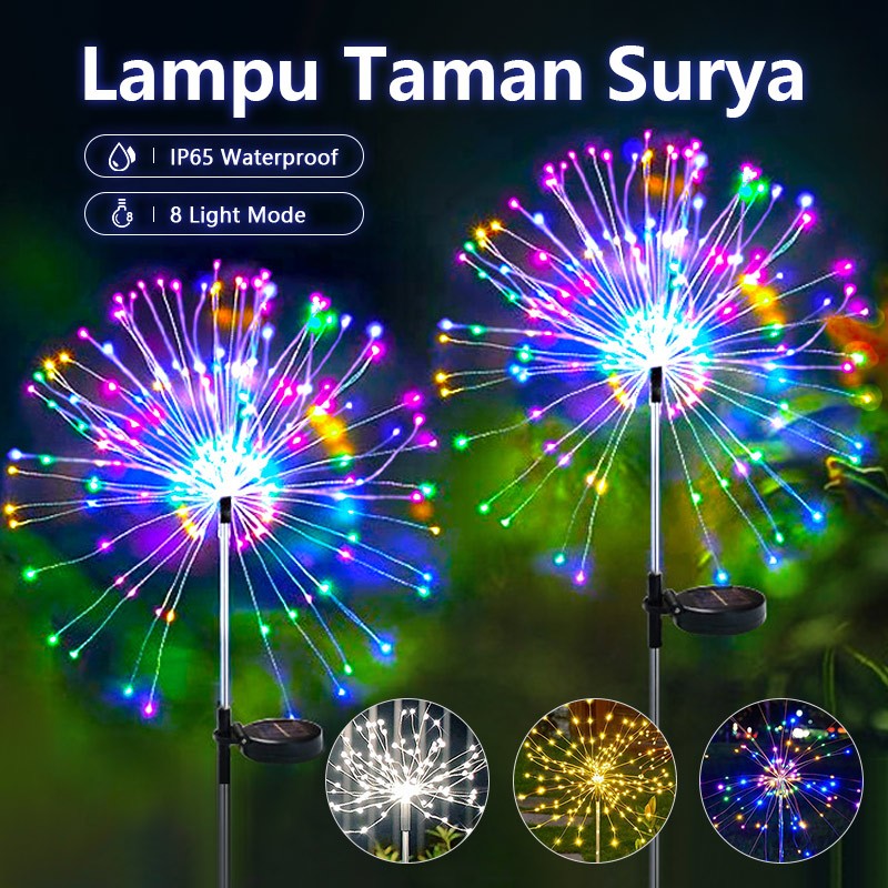 Jual Lampu Taman 90 /150 LED Fairy Light Tenaga Surya Tahan Air Lampu ...