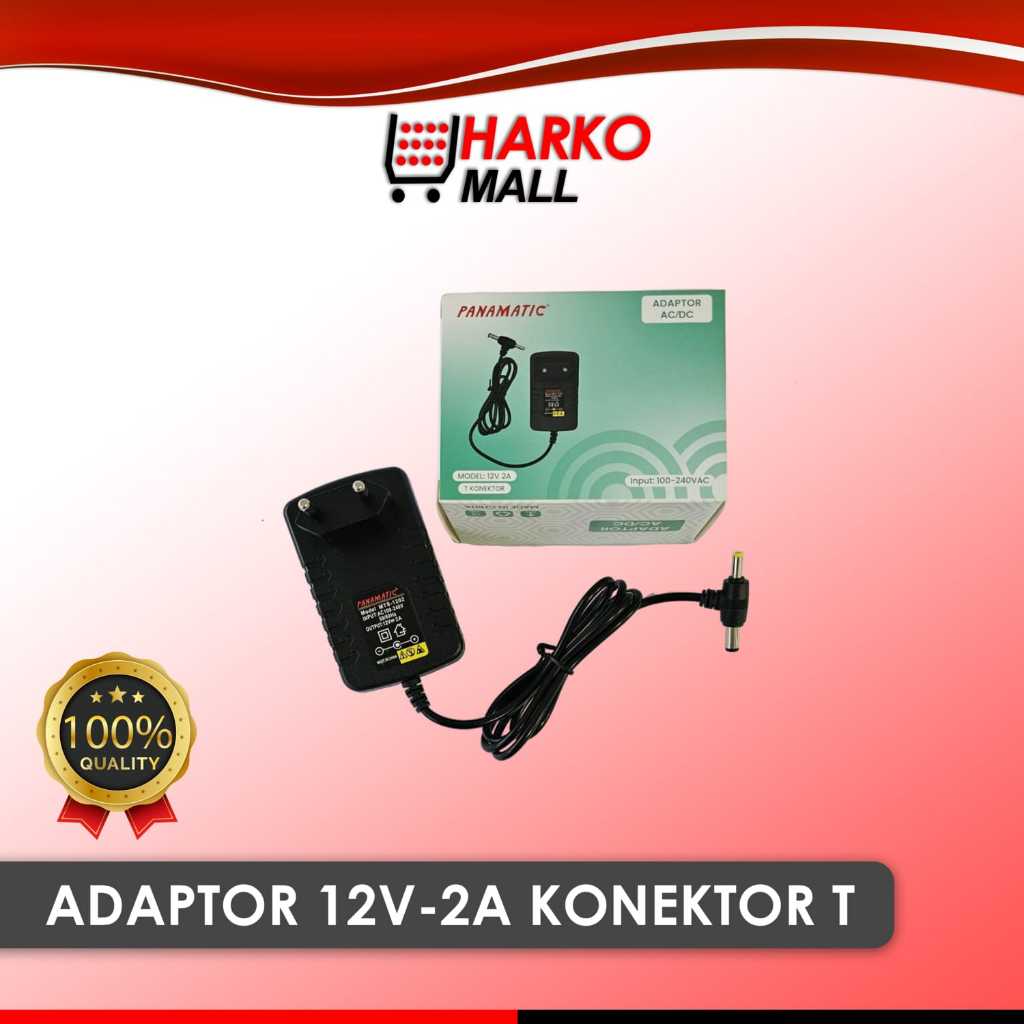 Jual Adaptor Power Supply DC 12V 2A (Double Jack Konektor T) untuk LED ...