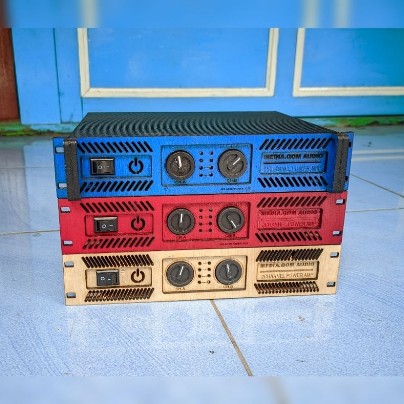 Jual Power Built-Up miniatur Iron-MAN 240watt 2chanel mid low Warna ...