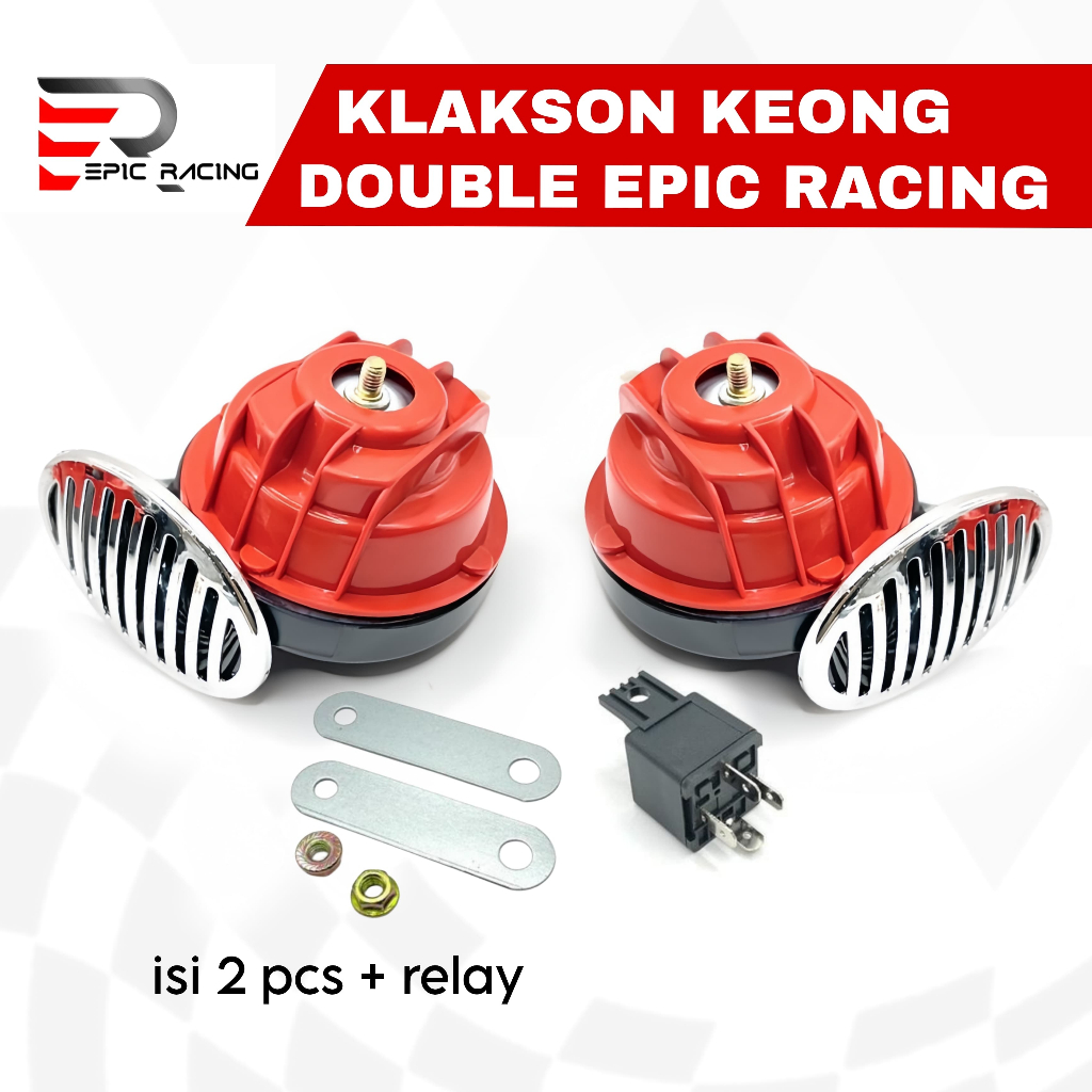 Jual Klakson Epic Racing Double Keong Plus Riley Klakson Motor Dan ...