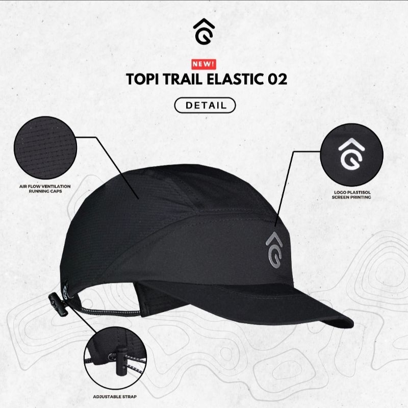 Jual Topi Trail Runner Angsana Elastic 01 & 02 | Shopee Indonesia
