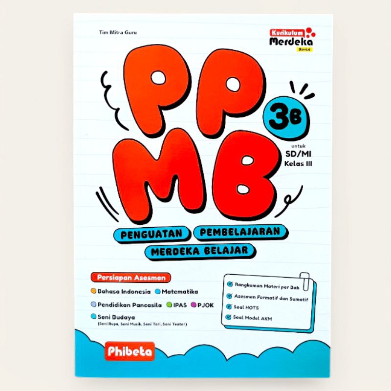 Jual BUKU PPMB 3A 3B PENGUATAN PEMBELAJARAN MERDEKA BELAJAR Soal Soal ...