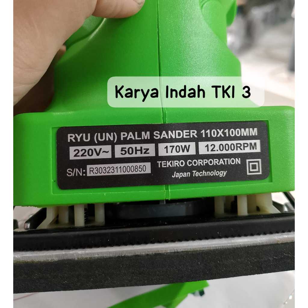 Jual Mesin Amplas Listrik RYU RPS 110 Palm Sander Mesin Amplas Kotak ...