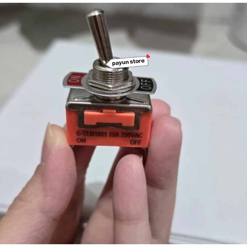 Jual Saklar Toggle On Off Merk E-TEN 1021 Switch Model On Off Kaki 2 ...