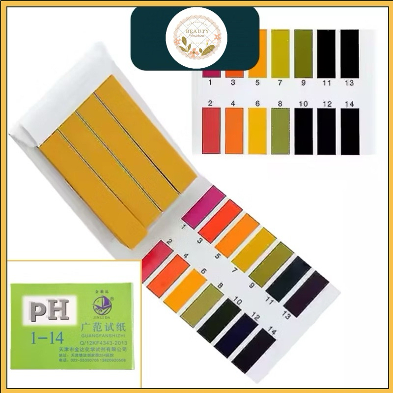 Jual PH Tester KERTAS Lakmus 1-14 80 Strip Test Strips Paper Litmus ...