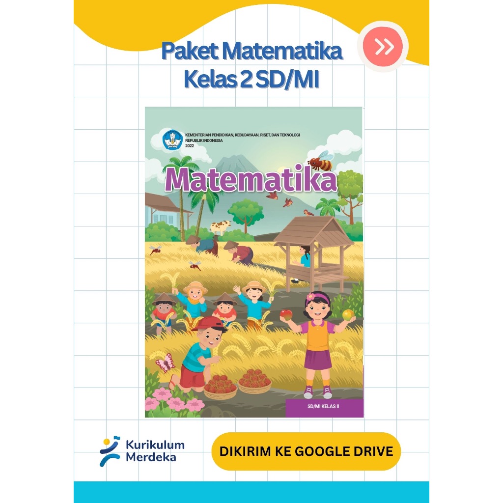Jual Buku Paket Matematika Kelas 2 SD/MI Kurikulum Merdeka KEMENDIKBUD ...