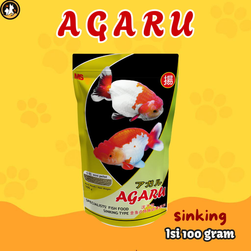 Jual PAKAN IKAN AGARU SINKING TYPE 100 GRAM - pakan ikan agaru tipe ...