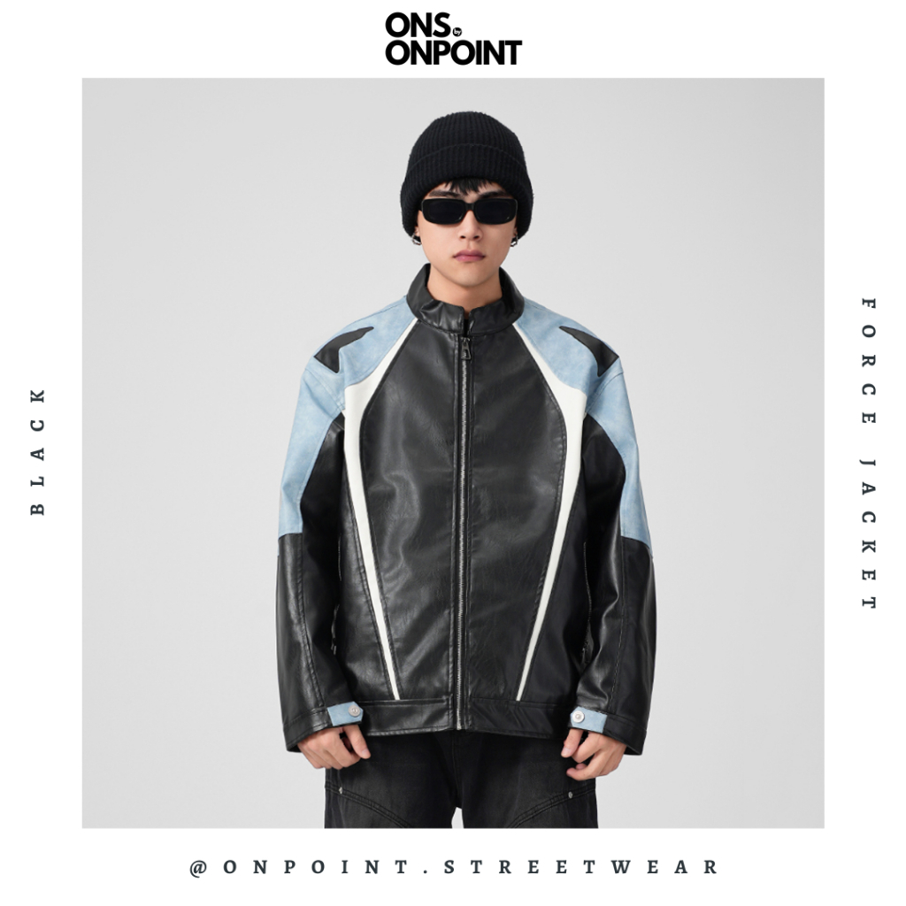 Jual [ONS BY ONPOINT] Force Jacket - jaket kulit pria jaket varsity ...