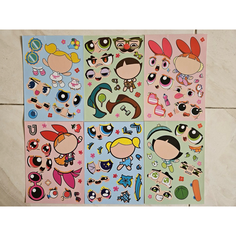 Jual LearnWithFan • DIY Sticker Powerpuff Girls Edition stiker ...