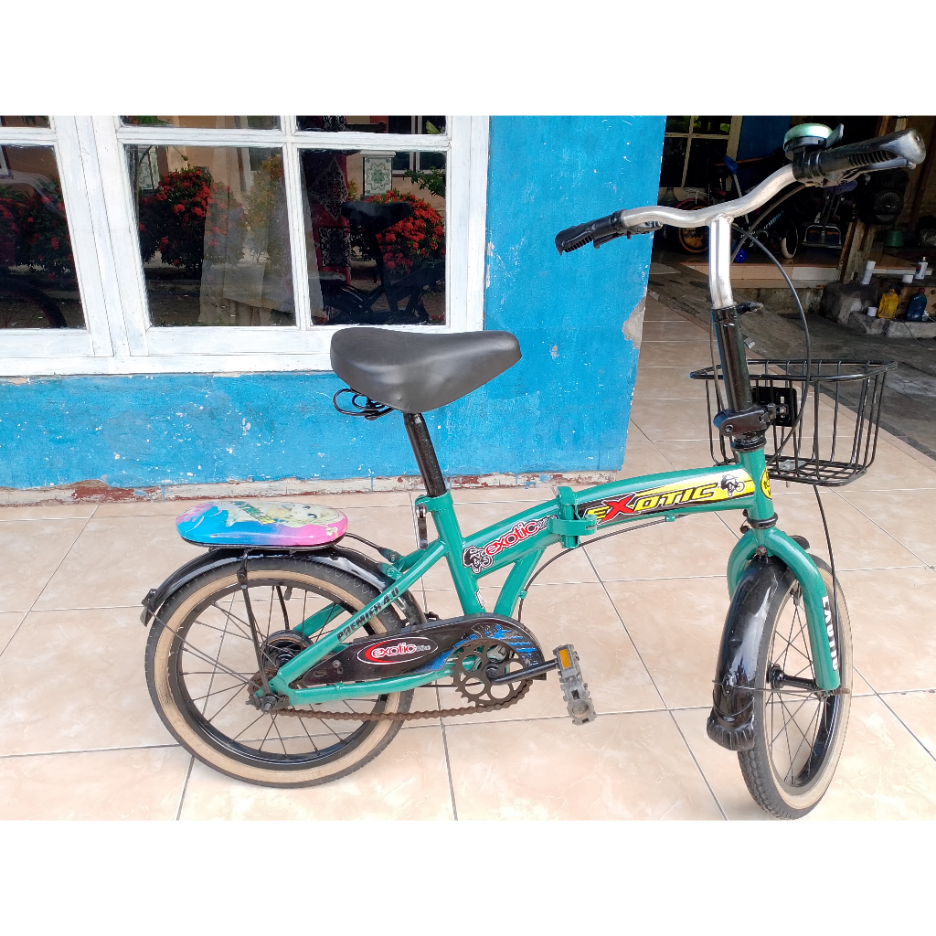Jual SEPEDA LIPAT EXOTIC HI-TEN-STEEL 16 INCH (SECOND) | Shopee Indonesia