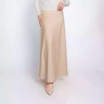 ZAYIDA Rok Satin Silk Premium Satin Skirt Midi Lenght Panjang Rok Slik Korean Style Basic Wanita