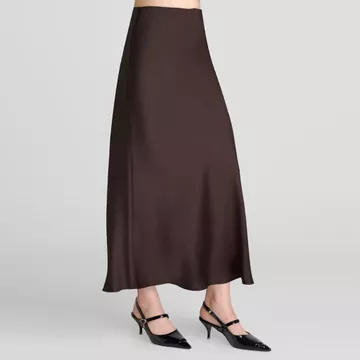 ZAYIDA Rok Satin Silk Premium Satin Skirt Midi Lenght Panjang Rok Slik Korean Style Basic Wanita